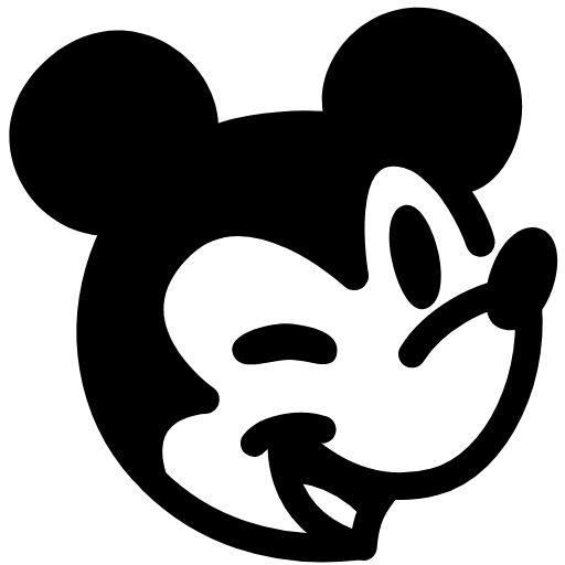 Стикер 5 Mickey Mouse Emoji