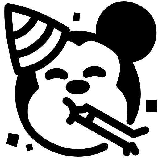 Стикер 12 Mickey Mouse Emoji