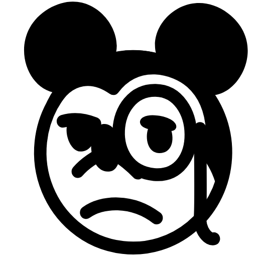 Стикер 10 Mickey Mouse Emoji