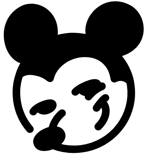 Стикер 13 Mickey Mouse Emoji