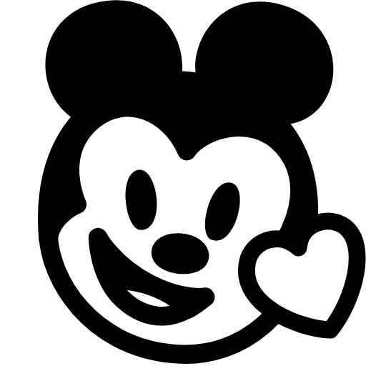 Стикер 7 Mickey Mouse Emoji