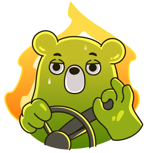 Стикер 7 Midori Kuma