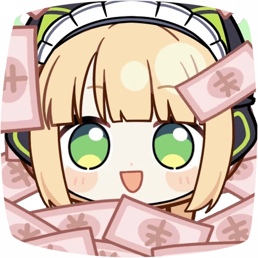 🤑 Стикер «Saiba Midori Blue Archive» для Telegram