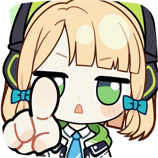 🫵 Стикер «Saiba Midori Blue Archive» для Telegram