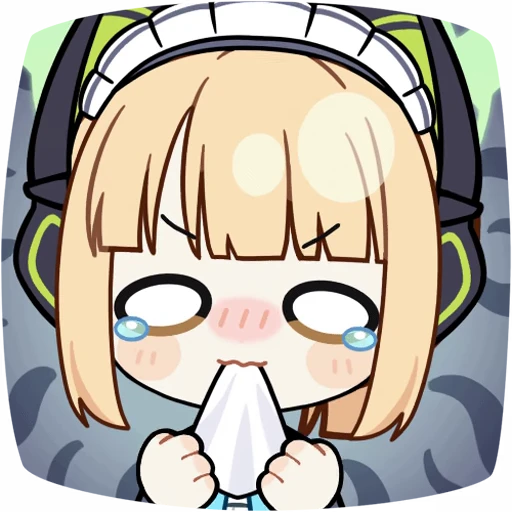 😭 Стикер «Saiba Midori Blue Archive» для Telegram