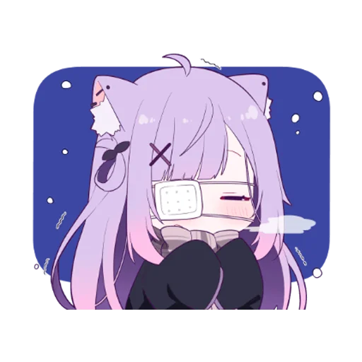 🥶 Стикер «МикиНеко» для Telegram