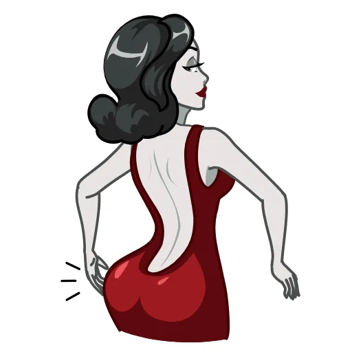 Стикер 20 Lady Noir