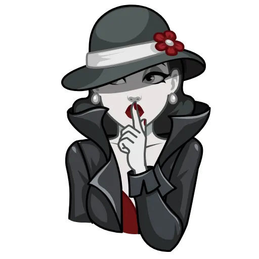 Стикер 5 Lady Noir