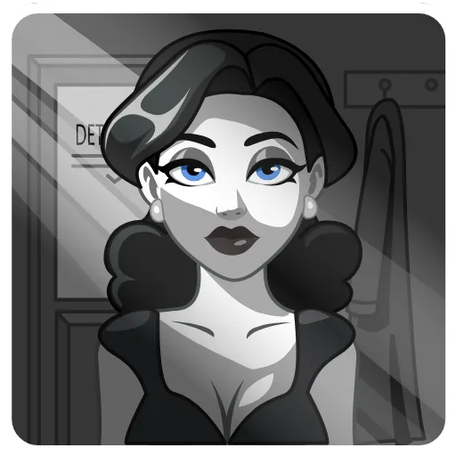 Стикер 14 Lady Noir