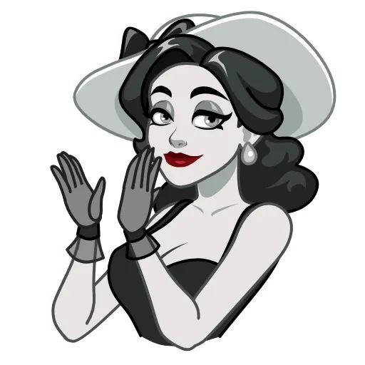 Стикер 13 Lady Noir