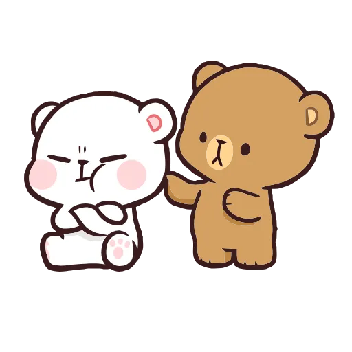 Стикер 8 Milk Mocha Emoji