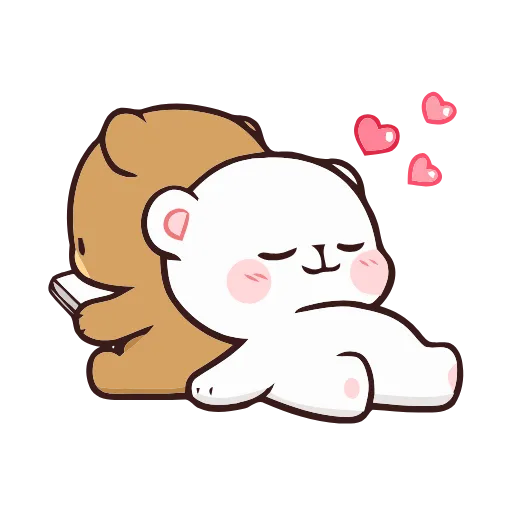 Стикер 3 Milk Mocha Emoji