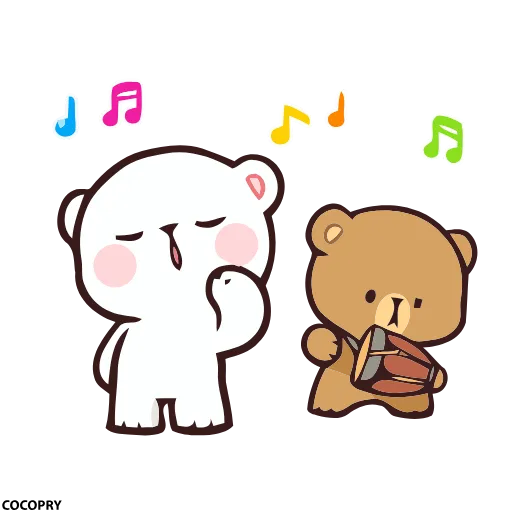 Стикер 39 Milk Mocha Emoji