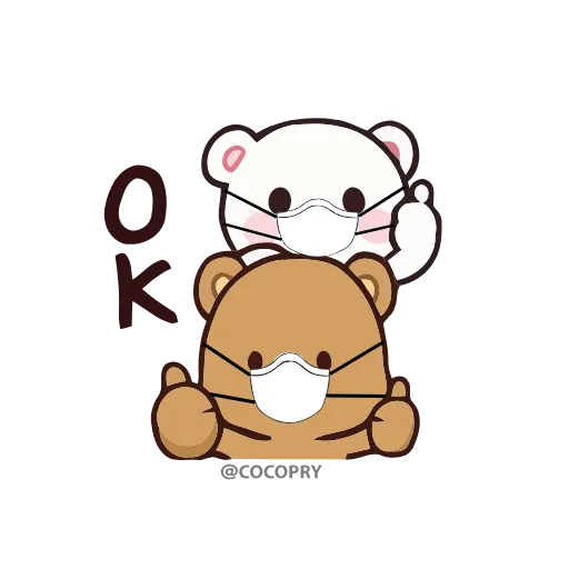 😷 Стикер «Milk & Mocha» для Telegram
