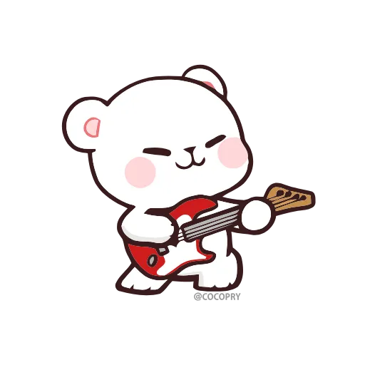 🎸 Стикер «Milk & Mocha» для Telegram