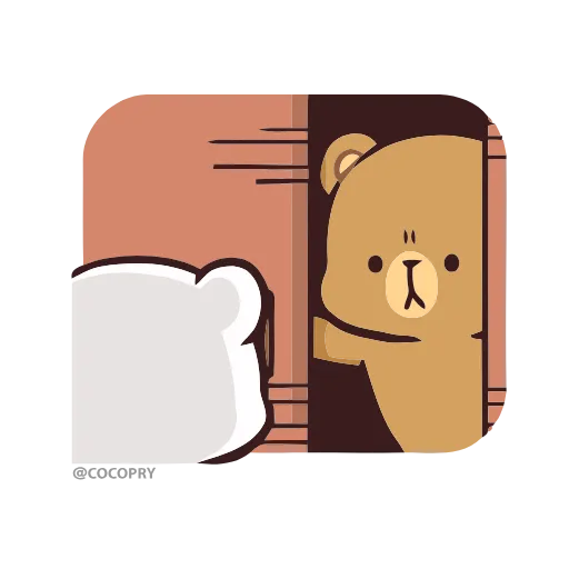 😔 Стикер «Milk & Mocha» для Telegram