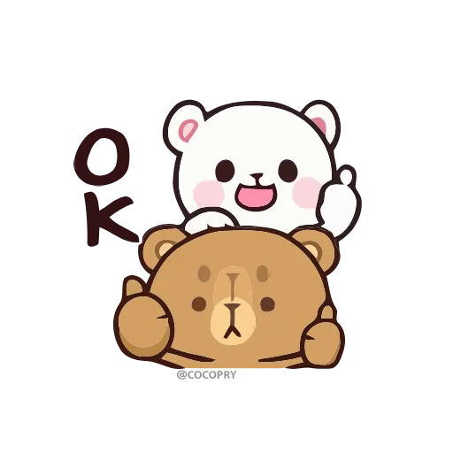 👍 Стикер «Milk & Mocha» для Telegram