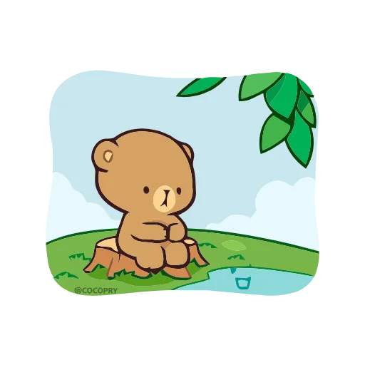 😒 Стикер «Milk & Mocha» для Telegram