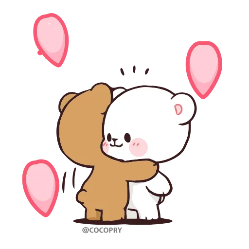 🥰 Стикер «Milk & Mocha» для Telegram