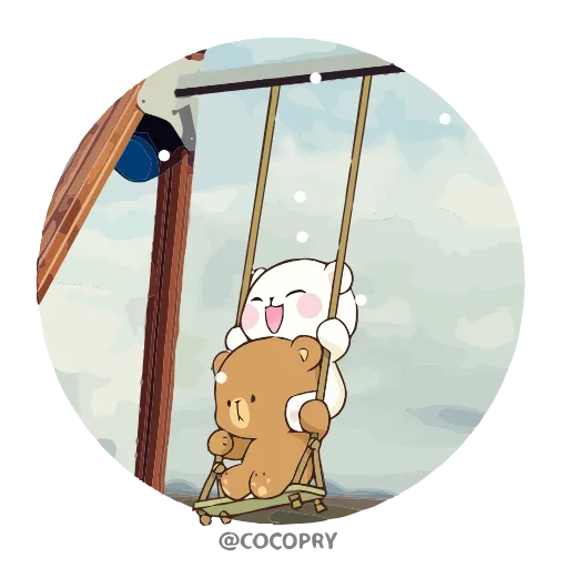 🥰 Стикер «Milk & Mocha» для Telegram
