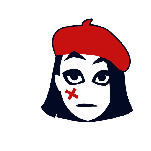 Стикер 14 Mime Girl