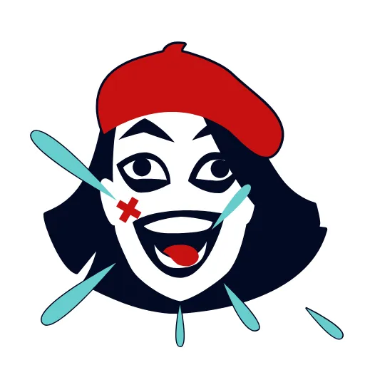 Стикер 2 Mime Girl