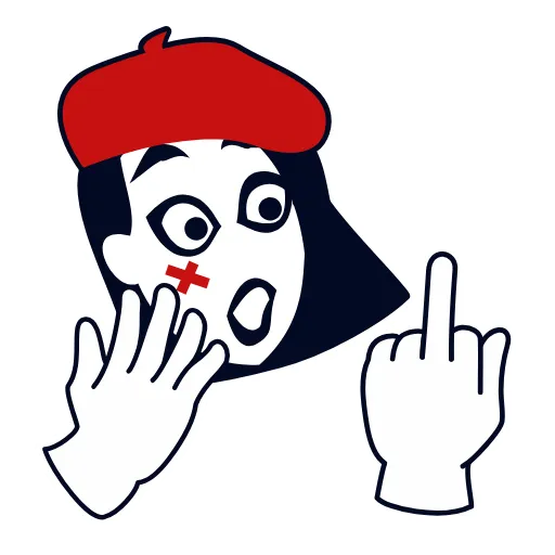 Стикер 15 Mime Girl