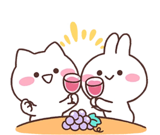 😎 Стикер «Mimi and Neko» для Telegram