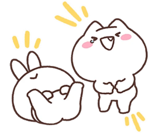 😂 Стикер «Mimi and Neko» для Telegram