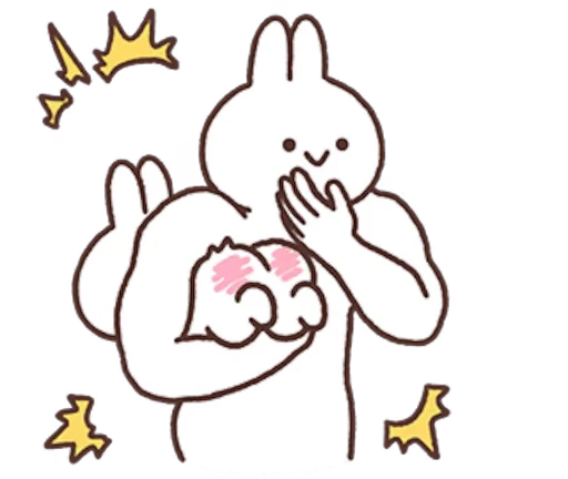 🤗 Стикер «Mimi and Neko» для Telegram