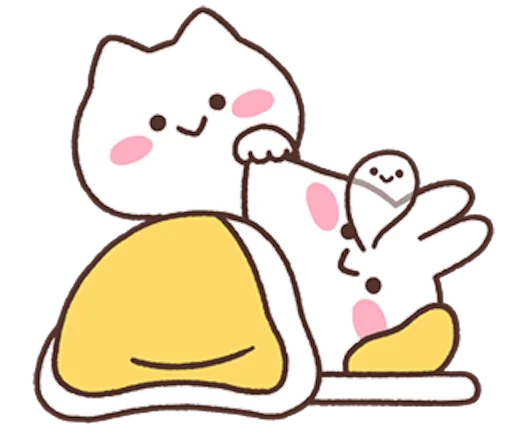 😴 Стикер «Mimi and Neko» для Telegram