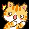 Стикер 34 Min Min Cat