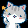 Стикер 50 Min Min Cat