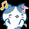 Стикер 49 Min Min Cat