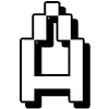Стикер 4 Снова шрифтик Minecraft (Майнкрафт)