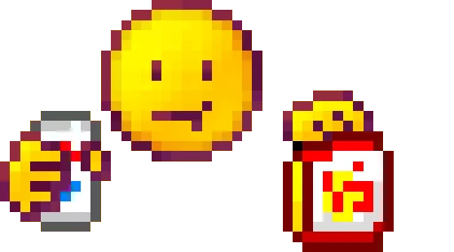 🍟 Стикер «Minecraft.de Smileys» для Telegram