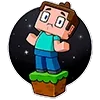 Стикер 7 👍 Minecraft - смайлики из стиков по Майнкрафту