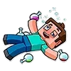 Стикер 23 👍 Minecraft - смайлики из стиков по Майнкрафту