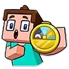 Стикер 20 👍 Minecraft - смайлики из стиков по Майнкрафту