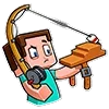 Стикер 24 👍 Minecraft - смайлики из стиков по Майнкрафту
