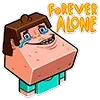 Стикер 30 👍 Minecraft - смайлики из стиков по Майнкрафту