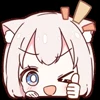 Стикер 3 MiniNeko girl