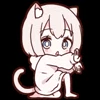 Стикер 23 MiniNeko girl