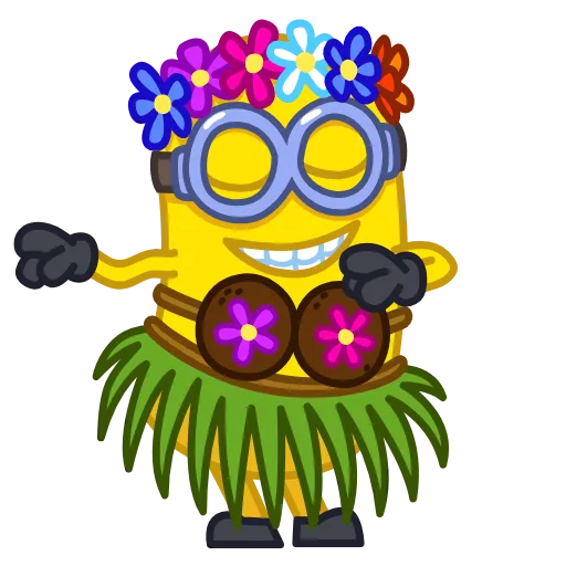 Стикер 11 💃 Minions Emoji - мини Миньоны получается