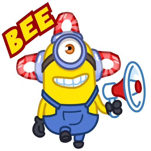 Стикер 5 💃 Minions Emoji - мини Миньоны получается