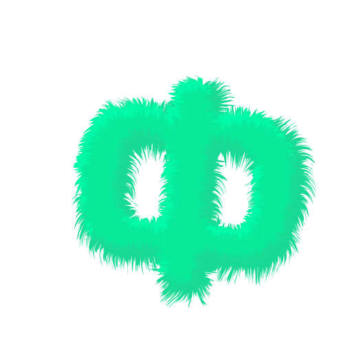 Стикер 22 Wool Letters Mint