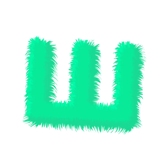 Стикер 26 Wool Letters Mint