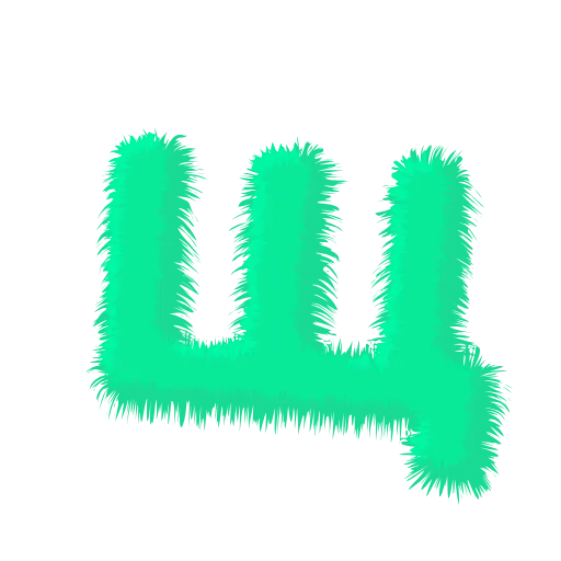Стикер 27 Wool Letters Mint