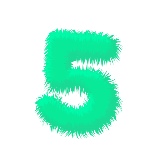 Стикер 39 Wool Letters Mint