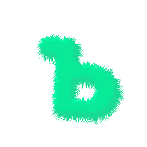Стикер 28 Wool Letters Mint